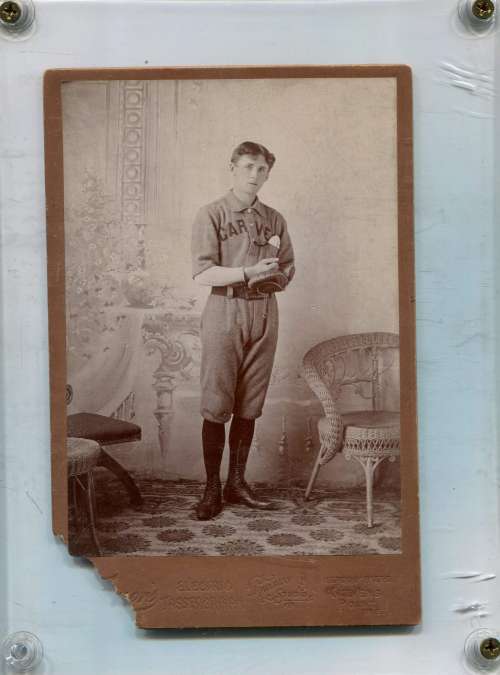 Carver Base Ball Player Portrait Stevens Point, WI Studio